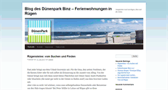 Desktop Screenshot of blog.duenenpark.de