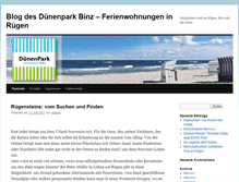 Tablet Screenshot of blog.duenenpark.de