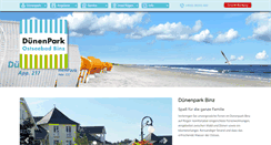 Desktop Screenshot of duenenpark.de