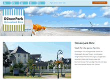 Tablet Screenshot of duenenpark.de
